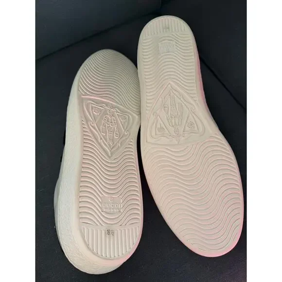 NEW AUTHENTIC Gucci Ace Embroidered Snake Sneakers Men Size 16.5 US Leather - Picture 5 of 13